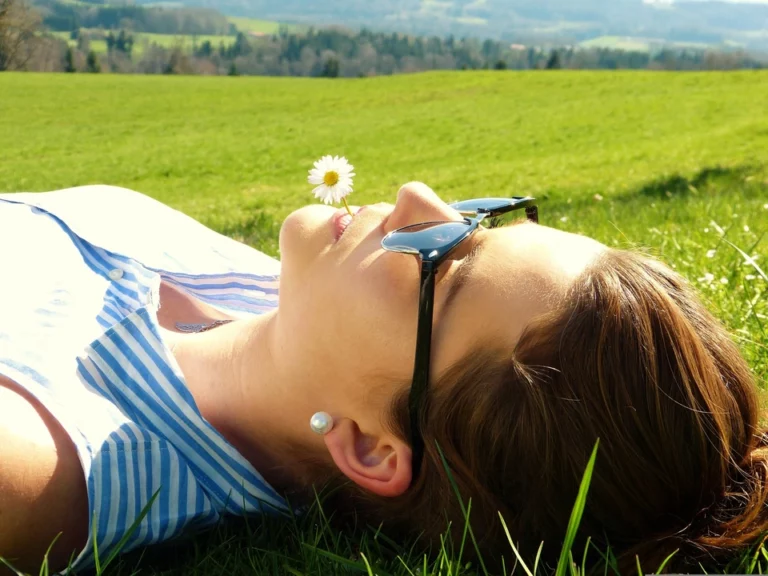 woman in park