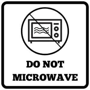 Do Not Microwave safe symbol