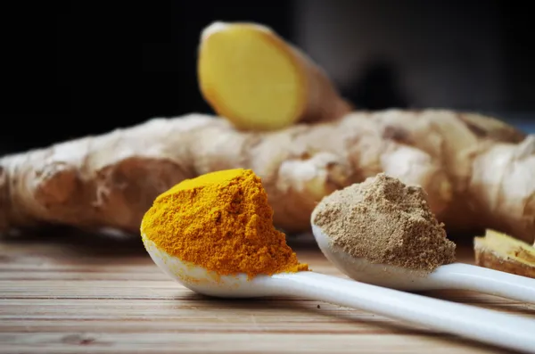 Ayurvedic superfoods, such as turmeric, and ginger.